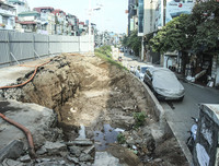 Thi công cầu vượt An Dương - Nghi Tàm, phương tiện đi lại thế nào để không ùn tắc