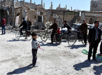 Hàng chục ngàn người dân Syria quay trở về nhà ở đông Ghouta