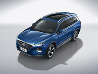 [ẢNH] Hyundai Santa Fe trục cơ sở dài: Mở cửa, khởi động bằng vân tay