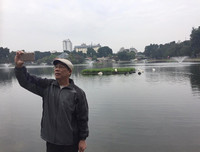 Ngắm đàn thiên nga tại 'nhà mới'- hồ Thiền Quang