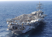 [ẢNH] Siêu tàu sân bay Mỹ lừng lững tiến vào Địa Trung Hải, Syria lại thêm nóng bỏng