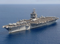 [ẢNH] Siêu tàu sân bay Mỹ lừng lững tiến vào Địa Trung Hải, Syria lại thêm nóng bỏng