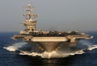 [ẢNH] Siêu tàu sân bay Mỹ lừng lững tiến vào Địa Trung Hải, Syria lại thêm nóng bỏng