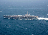 [ẢNH] Siêu tàu sân bay Mỹ lừng lững tiến vào Địa Trung Hải, Syria lại thêm nóng bỏng