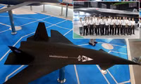 [ẢNH] Trung Quốc bất ngờ ra mắt UAV tàng hình nhằm phá thế trận của 'chiến thần' F-22 Mỹ