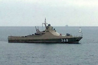 [ẢNH] Nga bất ngờ điều chiến hạm tàng hình 1.000 tấn tối tân nhất tới Syria