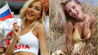 [ẢNH] Cổ động viên xinh đẹp của đội tuyển Nga khóc ròng phủ nhận mình là diễn viên 