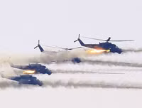 [ẢNH] Syria bất ngờ tung trực thăng vũ trang tấn công khu vực giáp biên giới Israel