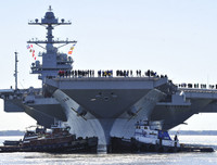 Khám phá siêu hàng không mẫu hạm USS Gerald R. Ford nặng ngang 400 bức tượng Nữ thần Tự do.