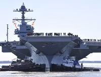 Khám phá siêu hàng không mẫu hạm USS Gerald R. Ford nặng ngang 400 bức tượng Nữ thần Tự do.