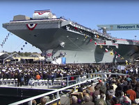 Khám phá siêu hàng không mẫu hạm USS Gerald R. Ford nặng ngang 400 bức tượng Nữ thần Tự do.