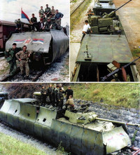 [ẢNH] Kinh ngạc trước sức mạnh đoàn tàu bọc thép của Quân đội Nam Tư