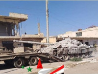 [ẢNH] Chiến tăng của phiến quân thân Mỹ tại Syria, chưa đánh đã bỏ chạy