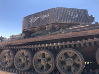 [ẢNH] Chiến tăng của phiến quân thân Mỹ tại Syria, chưa đánh đã bỏ chạy