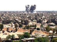 Không quân và pháo binh Syria đẩy lùi IS ở phía nam Damascus