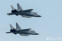 [ẢNH] MiG-31 mang tên lửa Kinzhal lắp đầu đạn hạt nhân tuần tra biển Đen, Ukraine 