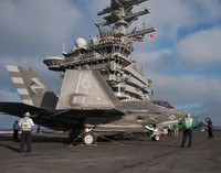 [ẢNH] F-35C chính thức vận hành trên siêu tàu sân bay Mỹ, đối thủ nín thở lo sợ