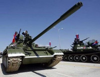 [ẢNH] Xe tăng T-55 nâng cấp cực mạnh của Campuchia tham gia tập trận cùng Trung Quốc