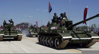 [ẢNH] Xe tăng T-55 nâng cấp cực mạnh của Campuchia tham gia tập trận cùng Trung Quốc