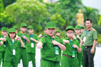 Học làm chiến sĩ Công an