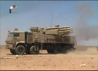 [ẢNH] Pantsir-S1 Syria phóng 9 quả đạn mới chặn nổi 1 tên lửa Israel