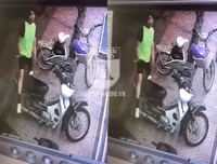 [ẢNH] Chiếc xe máy SH bị dập vỡ sau màn phá hoại của thanh niên càn quấy