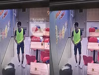 [ẢNH] Chiếc xe máy SH bị dập vỡ sau màn phá hoại của thanh niên càn quấy