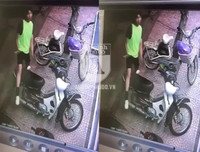 [ẢNH] Chiếc xe máy SH bị dập vỡ sau màn phá hoại của thanh niên càn quấy