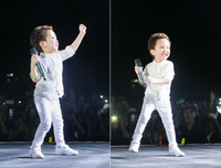 Con trai Tuấn Hưng lên sân khấu hát cùng bố trong liveshow của Khắc Việt