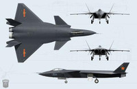 [ẢNH] Chiến đấu cơ tàng hình J-20 Trung Quốc phô trương phi đội bay biểu diễn đặc biệt