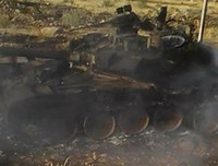 [ẢNH] Tử chiến tại Al-Bukamal, IS thiêu rụi xe tăng hiện đại T-90A của Syria