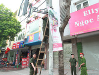 Phường Khương Đình quyết liệt xử lý vi phạm về trật tự đô thị