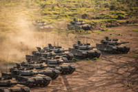 [ẢNH] Lục quân Thái Lan tập trận quy mô lớn, khoe sức mạnh xe tăng 