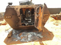 [ẢNH] Thiết giáp Trung Quốc chế tạo bị phá hủy bởi phiến quân châu Phi