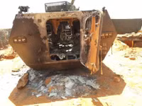 [ẢNH] Thiết giáp Trung Quốc chế tạo bị phá hủy bởi phiến quân châu Phi