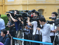 [ẢNH] Toàn cảnh lễ thượng cờ ASEAN ở Hà Nội