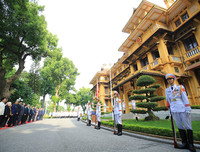 [ẢNH] Toàn cảnh lễ thượng cờ ASEAN ở Hà Nội