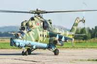 [ẢNH] Thổ Nhĩ Kỳ bắn hạ trực thăng Mi-24P của Nga trên bầu trời Syria