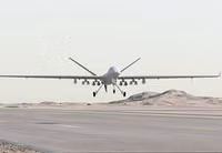 [ẢNH] 'Ác điểu' Wing Loong Trung Quốc lại bị phiến quân Hồi giáo bắn cháy