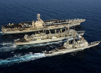 [ẢNH] Mỹ triển khai nhóm tác chiến tàu sân bay tiến sát bờ biển Iran