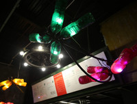 Không gian độc đáo của quán cà phê làm từ đồ tái chế