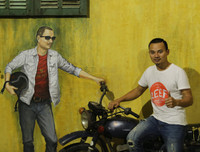 Không gian độc đáo của quán cà phê làm từ đồ tái chế