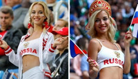 [ẢNH] Cổ động viên xinh đẹp của đội tuyển Nga khóc ròng phủ nhận mình là diễn viên 