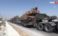 [ẢNH] Quân đội Syria gặp nguy khi hơn 100 xe tăng Thổ Nhĩ Kỳ đã tràn vào Idlib?