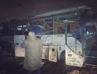 [Ảnh] Cận cảnh hiện trường vụ xe chở du khách Việt bị đánh bom ở Ai Cập