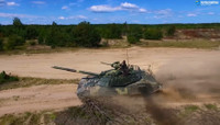 [ẢNH] Vừa nhận chiến tăng nâng cấp, Ukraine tung ngay tới miền Đông
