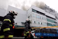 Cháy nhà xưởng ở Đài Loan, nhiều lính cứu hỏa thiệt mạng