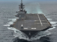 [ẢNH] Trung Quốc lo ngại khi Nhật Bản chính thức có tàu sân bay đầu tiên từ sau thế chiến