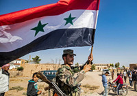 [ẢNH] Quân đội Syria cùng vũ khí hạng nặng ào ạt trở lại thị trấn Tal Tamr