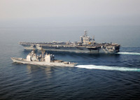 [ẢNH] Siêu tàu sân bay Mỹ mang theo 90 máy bay từng tham gia đột kích thất bại vào Iran